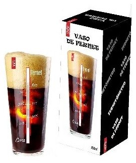 Vaso de fernet Con Estuche