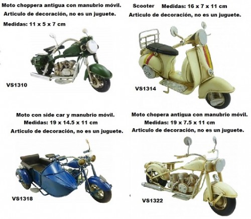 Articulos de decoracion Motos